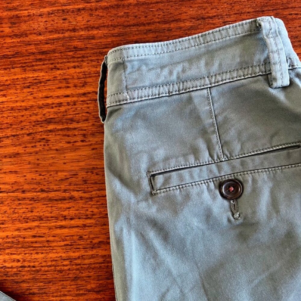 Everlane Cotton Tapered Green Pants